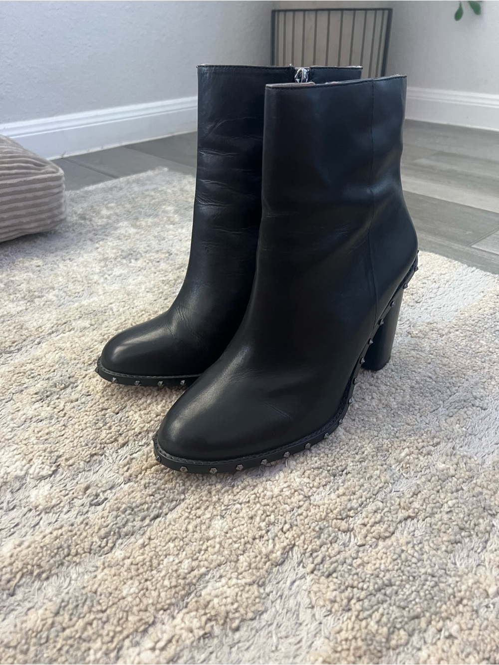 gianni bini studded leather boots - Women's